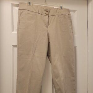 LOFT - Original CROP PANTS SZ 6, BEIGE, KHAKI - NWT !!